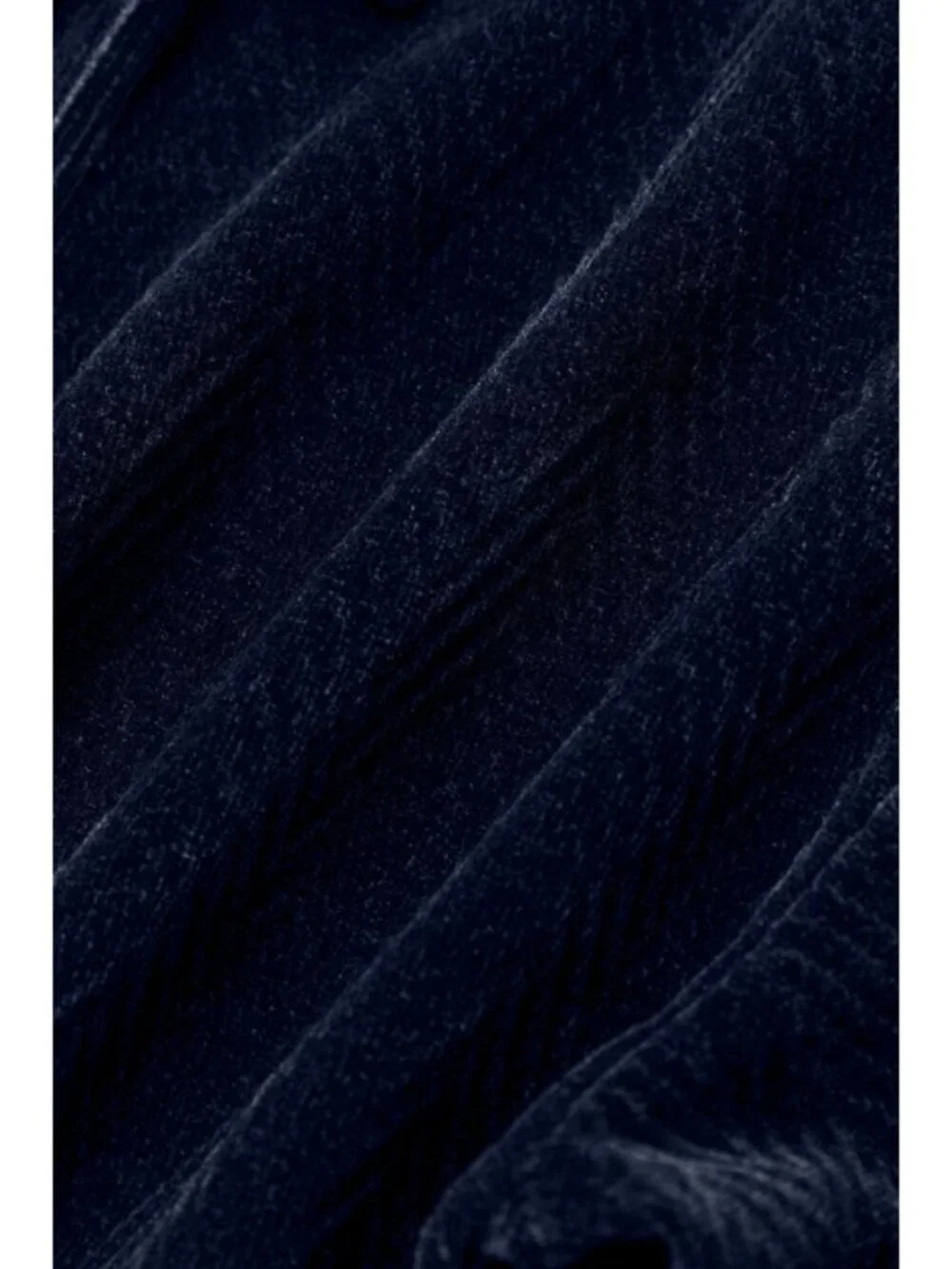 Alo Cropped Cozy Day Henley Pullover Navy V-Neck Velvet Velour Chevron Sweater S